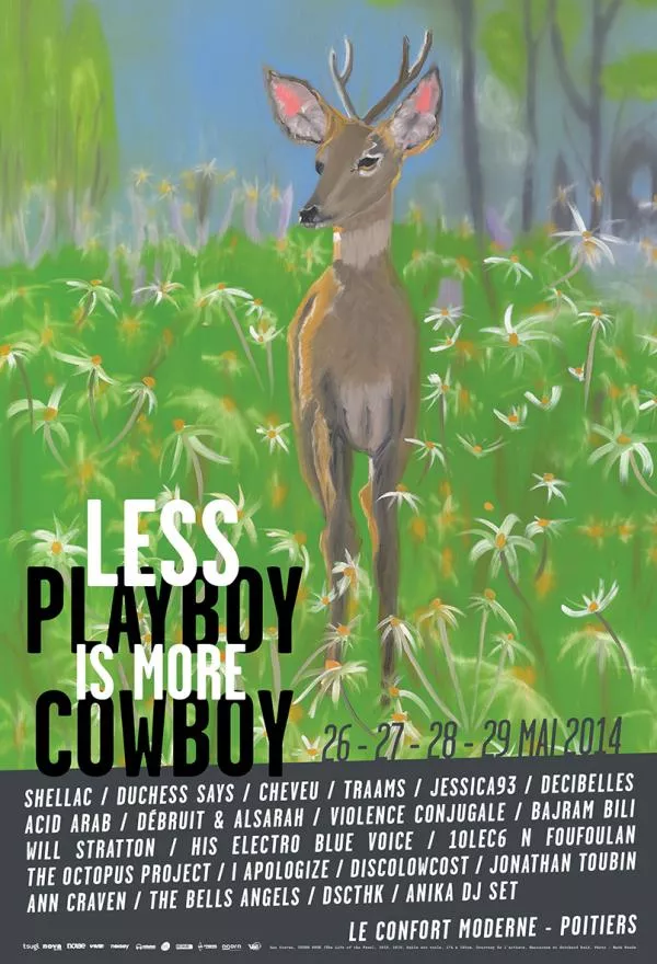 Illustration pour Concours Less Playboy Is More Cowboy : des pass, t-shirts et samplers à gagner