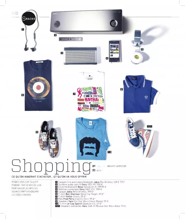 Illustration pour Concours shopping Tsugi 73&nbsp;: des casques Jabra, des polos Fred Perry et des t-shirts Le Coq Sportif à gagner…