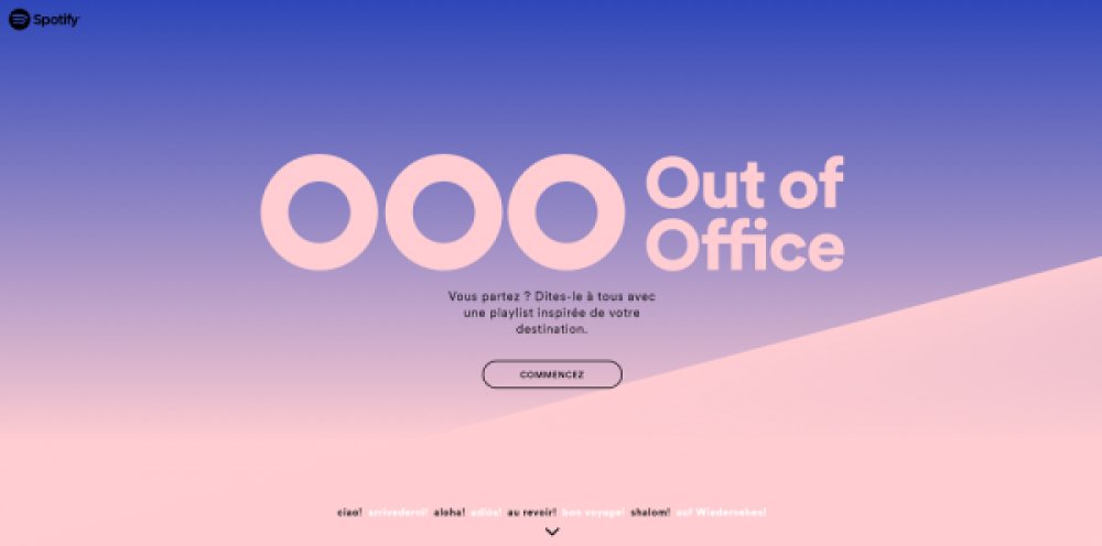 Illustration pour Spotify a lancé un service pour narguer vos collègues pendant les vacances