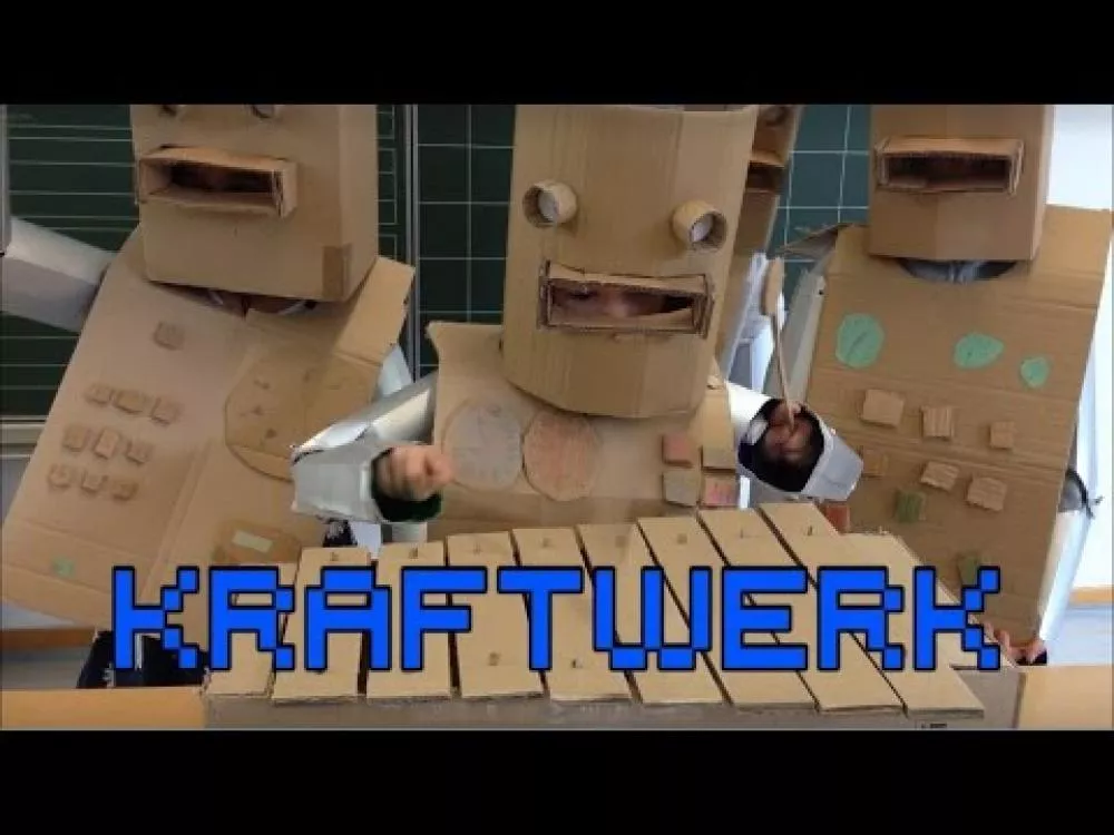 Illustration pour Une école primaire reprend « Die Roboter » de Kraftwerk