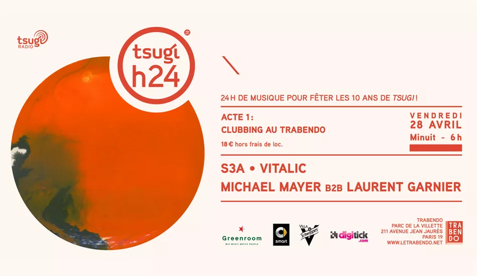 Illustration pour Tsugi H24&nbsp;: Tsugi célèbre ses dix ans avec 24 heures de fête au Parc de la Villette