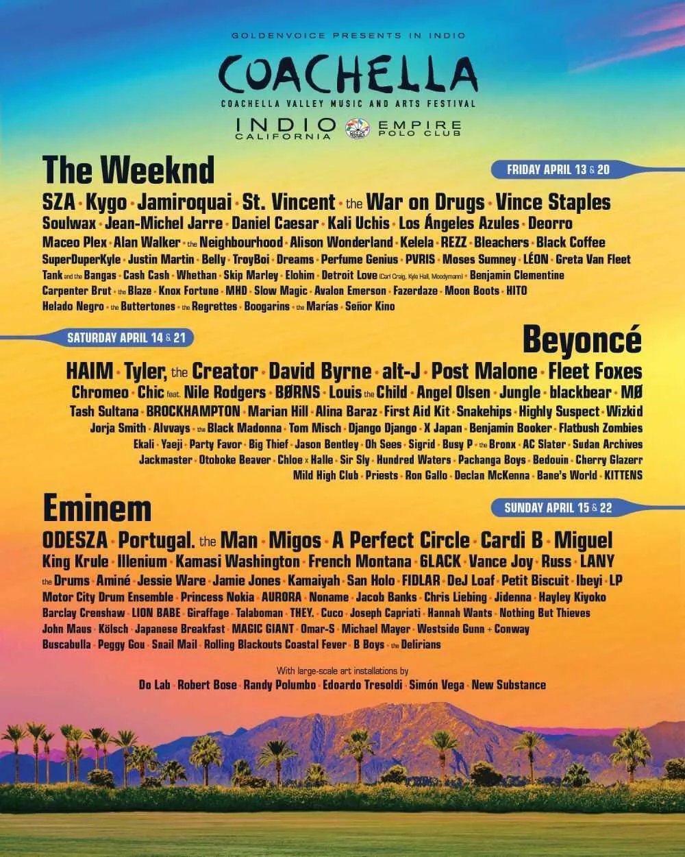 Illustration pour coachella-2018-affiche