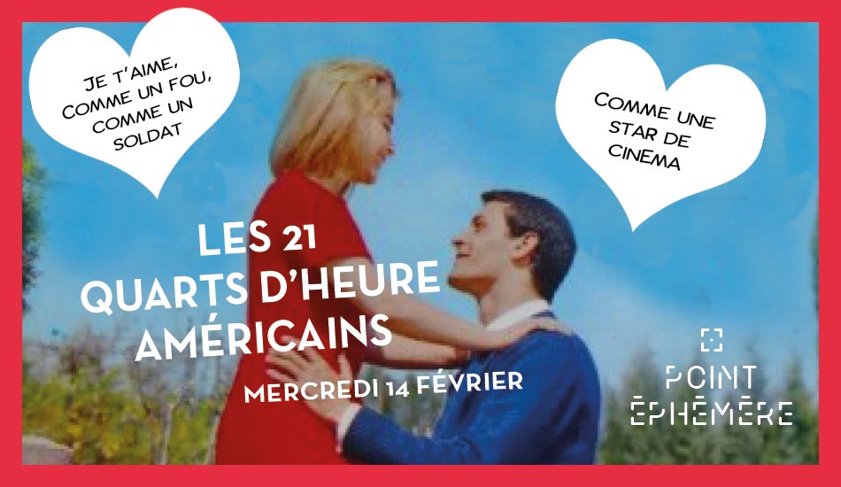 Illustration pour Bon plan Saint-Valentin : le Point Éphémère mêlera bonne bouffe et quarts heure américains ce 14 février