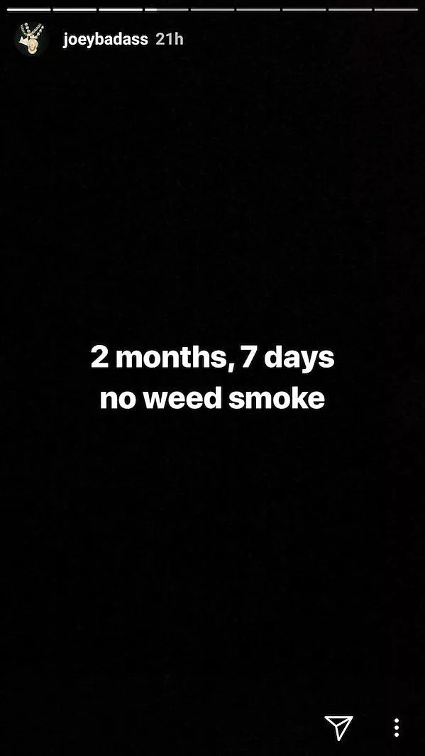 Illustration pour joey-badass-quits-smoking-weed