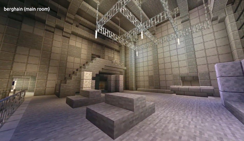 Illustration pour Arrêtez tout&nbsp;: un internaute a modélisé l&rsquo;intérieur du Berghain sur Minecraft