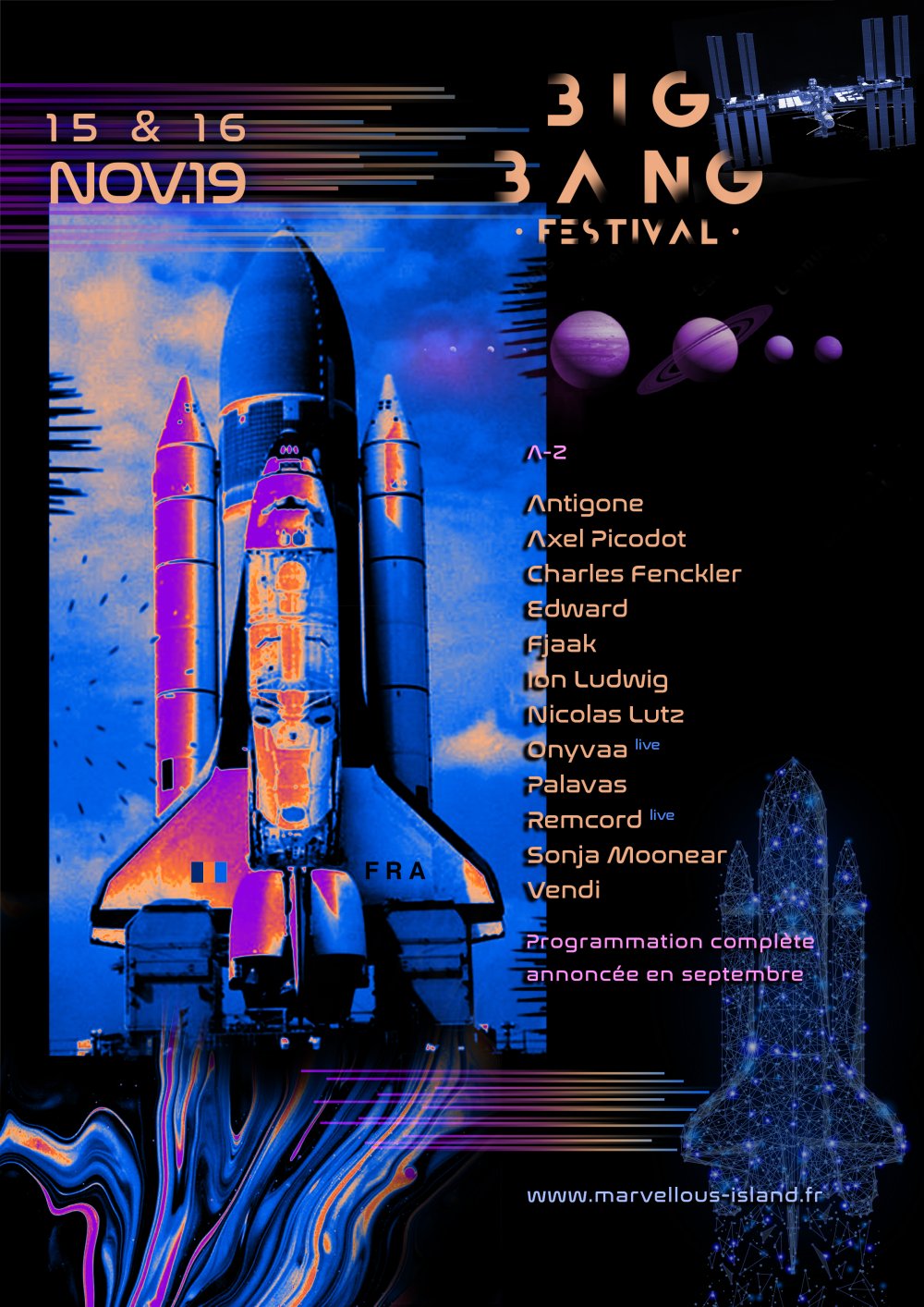 Illustration pour Affiche big bang