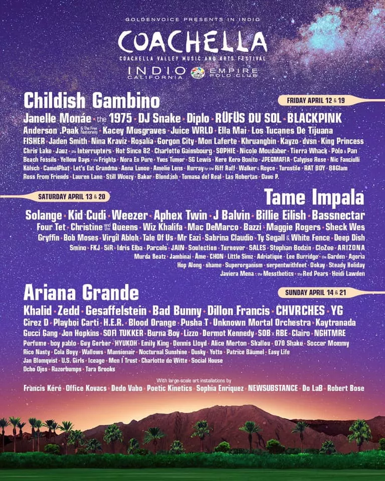 Illustration pour coachella