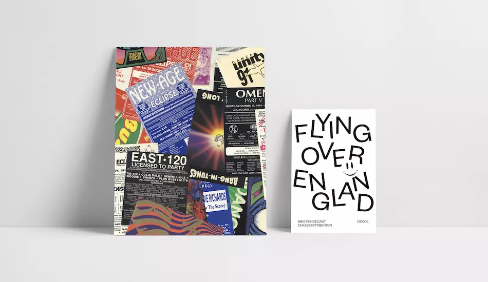 Illustration pour « Flying Over England » : le livre compilation des flyers de raves