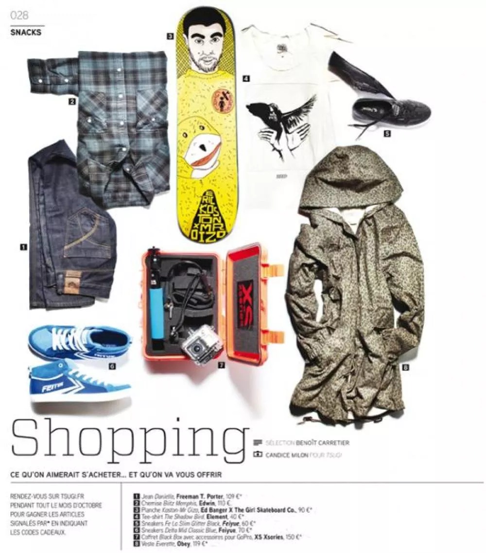 Illustration pour Concours showroom Tsugi 66&nbsp;: gagnez des chaussures Feiyue, une veste Obey&#8230;