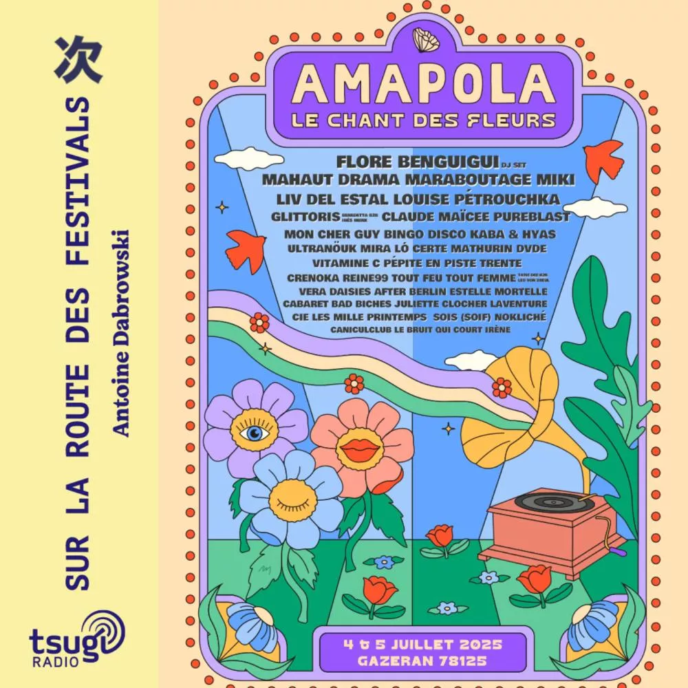 Amapola Festival avec Théophile Dubus, Maïcee, Mira Ló et l'Écolo Bus