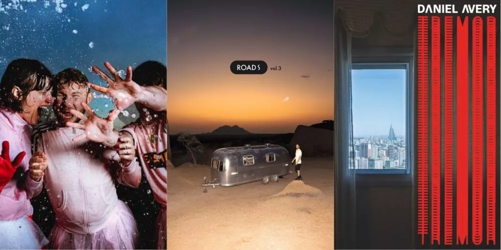 Pochette "Cringe is the new sexy" © Marina Berault / DITTER, Pochette "Roads Vol 3" © Thylacine, Pochette "Tremor" © Daniel Avery