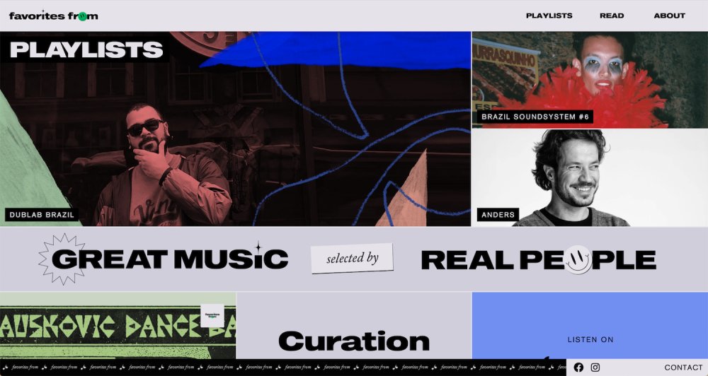 Illustration pour Favorites From : le site de playlists de vrais diggers, en 15 tracks (et pas plus)