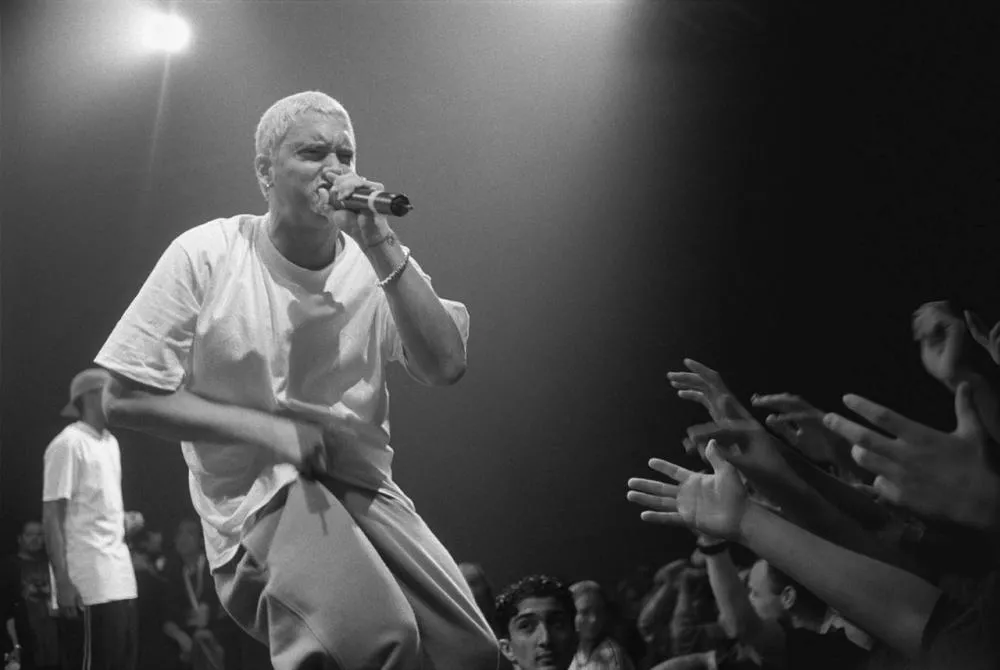 Illustration pour Il y a 20 ans, Eminem rentrait dans la pop culture à la sulfateuse