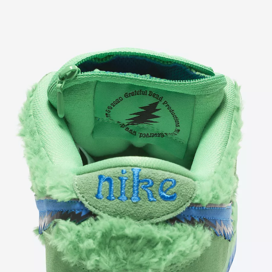 Illustration pour Grateful-Dead-Nike-SB-Dunk-Low-Green-Bear-CJ5378-300-Release-Date-Price-8