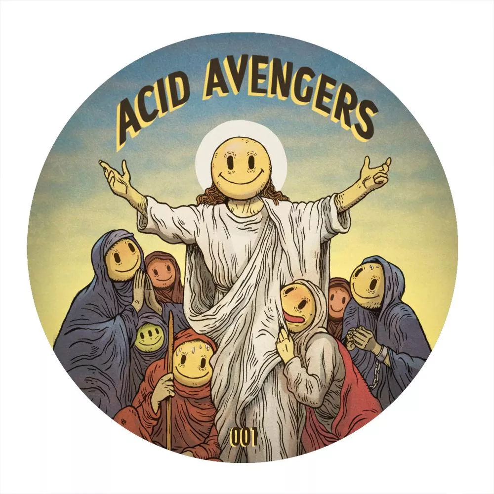Illustration pour MACARON ACID AVENGERS découpé