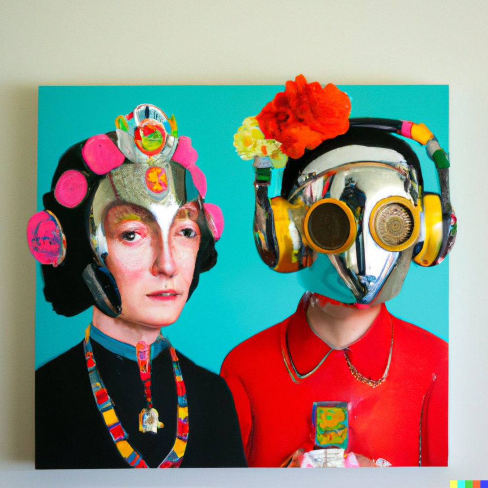 daft punk kahlo ia peintres