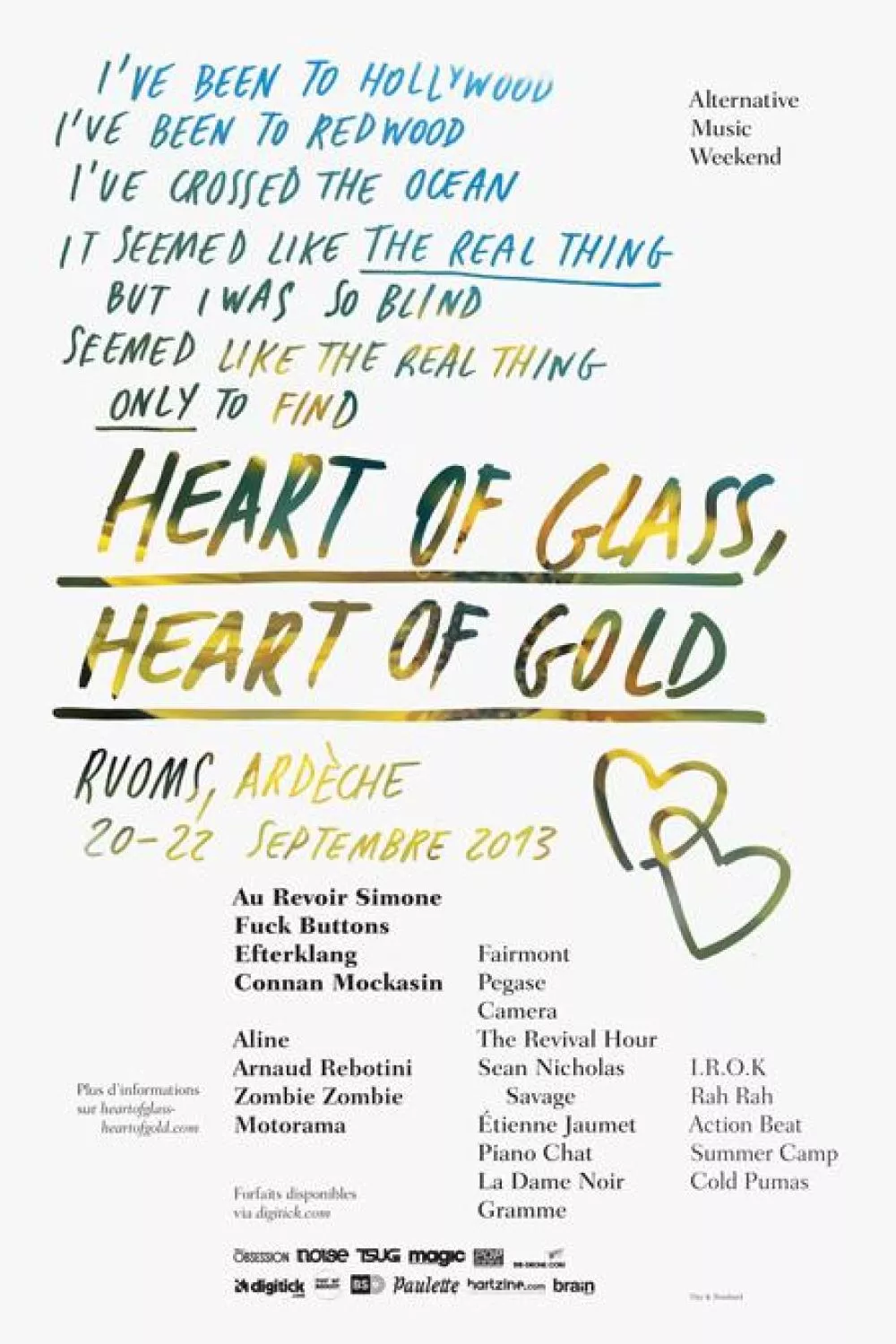 Illustration pour Heart Of Glass, Heart Of Gold&nbsp;: la prog&rsquo; en 10 vidéos, et un « Golden Ticket » à gagner !