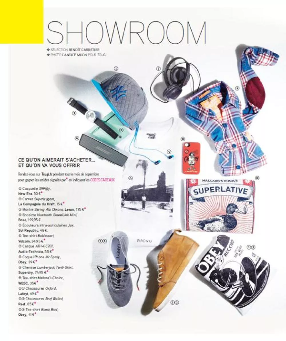 Illustration pour Concours showroom Tsugi 65&nbsp;: gagnez des chaussures Reef, un casque Audio-Technica…