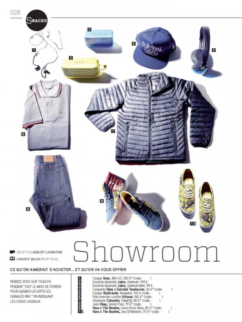 Illustration pour Concours shopping Tsugi 69&nbsp;: gagnez une doudoune Columbia, des Vans, des sapes Obey…