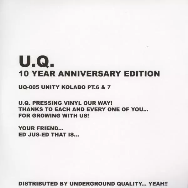 Illustration pour Le nouveau vinyle de la semaine (13): UNDERGROUND QUALITY