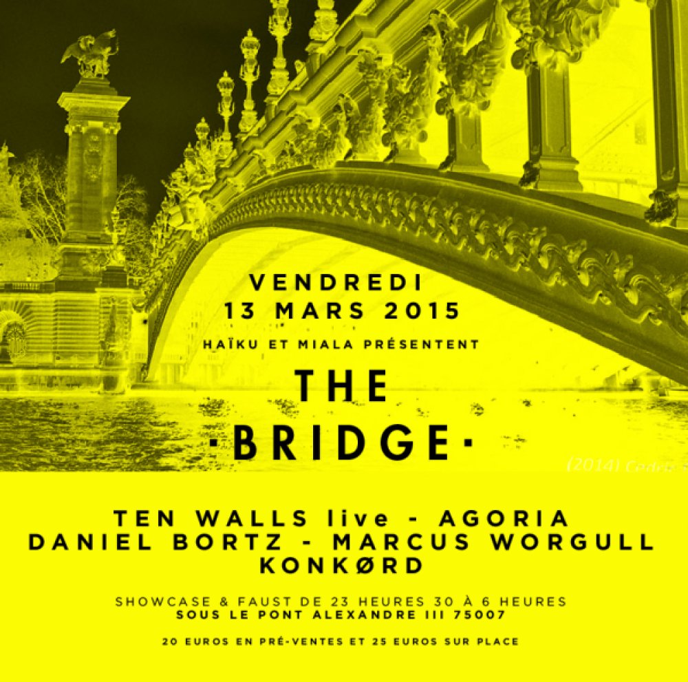 Illustration pour Jeu Concours The Bridge&nbsp;: 6 places à gagner pour Agoria et Ten Walls