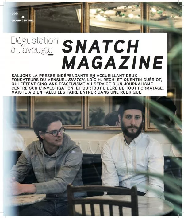 Illustration pour Dégustation à l&rsquo;aveugle &#8211; Snatch Magazine (n°81)