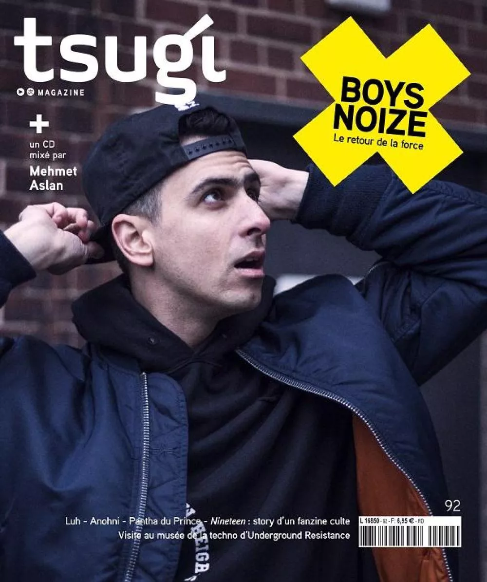 Illustration pour Boys Noize en couverture du Tsugi 92, en kiosque le 5 mai