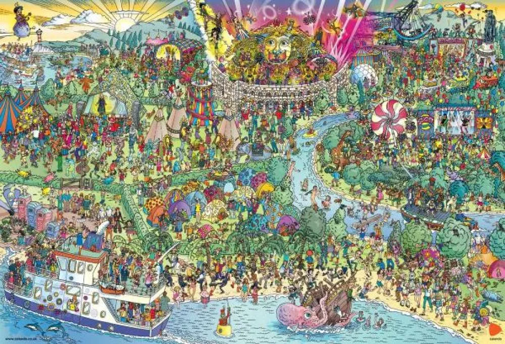 Illustration pour Cherchez les stars dans les détails du festival Zalando