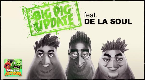 Illustration pour De La Soul a composé un titre pour le jeu Angry Birds
