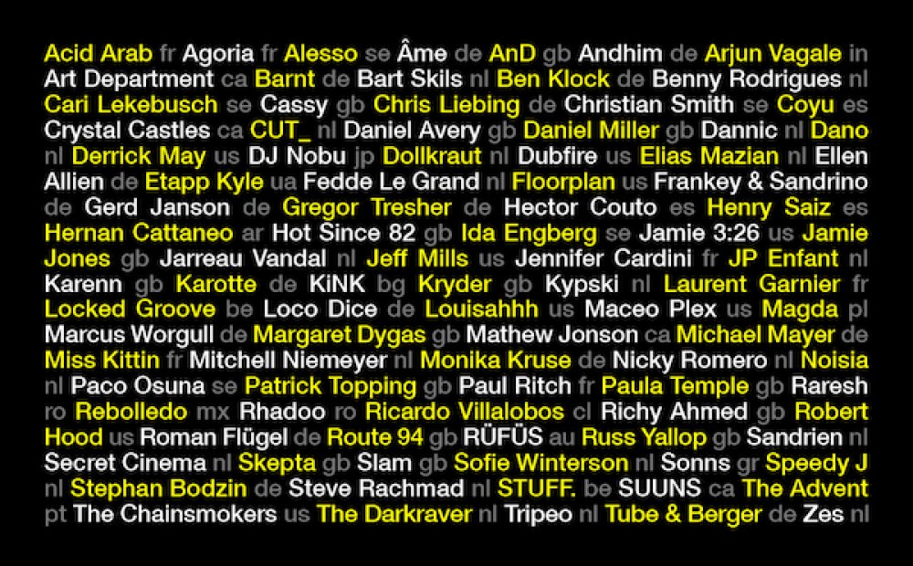 Illustration pour Encore plus de noms pour l&rsquo;Amsterdam Dance Event !