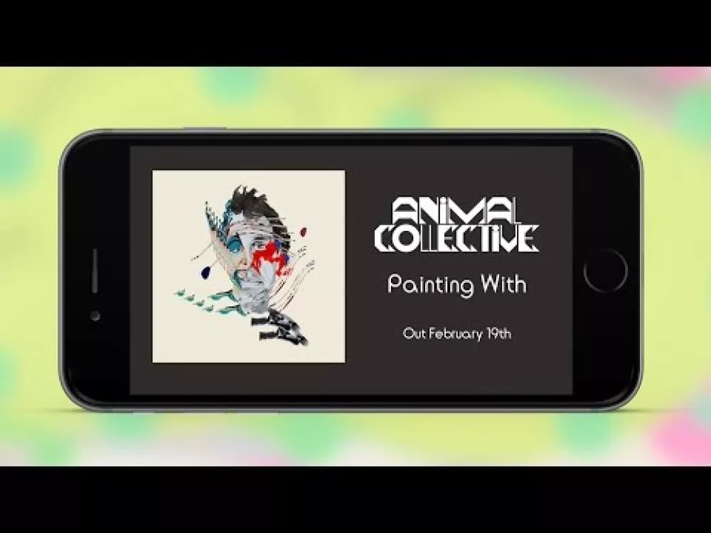 Illustration pour Animal Collective sort un morceau via une application de peinture