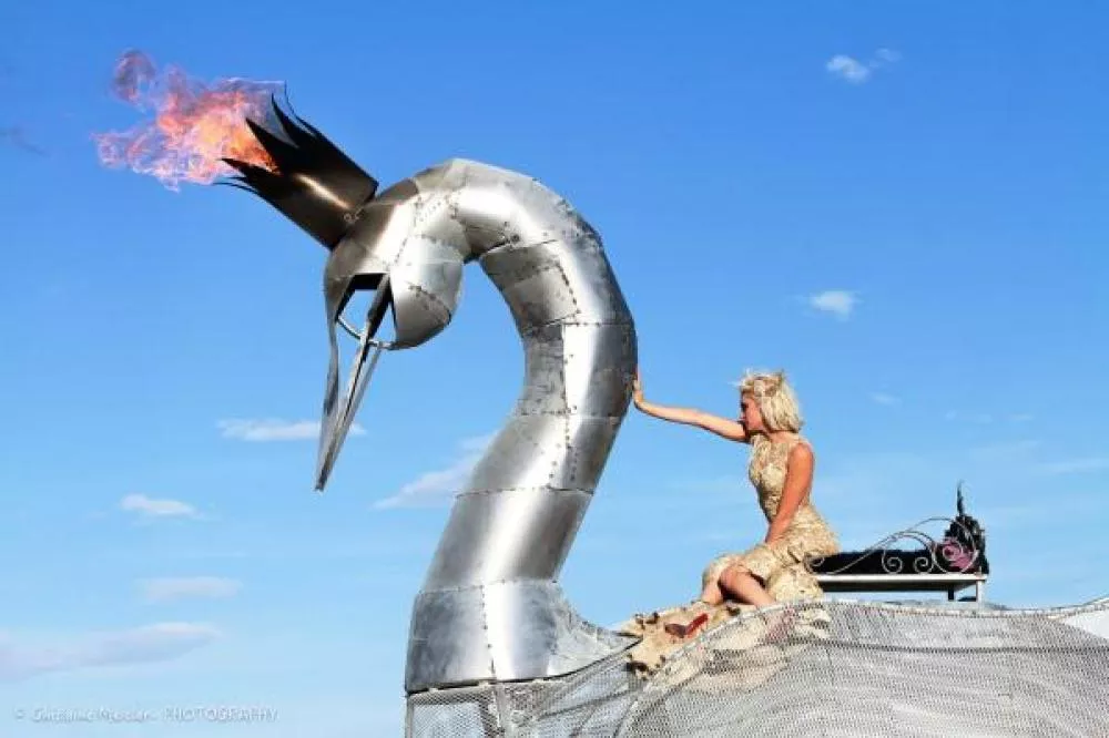 Illustration pour A voir&nbsp;: Burning Man 2016 filmé avec un drone