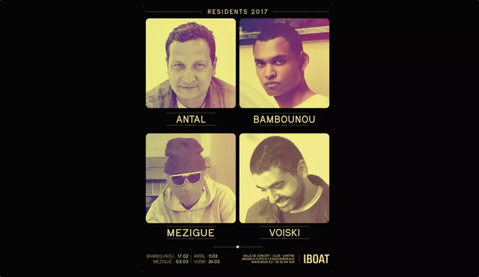 Illustration pour Le nouveau format de résidence « carte blanche » de l&rsquo;IBOAT avec Bambounou, Mézigue, Antal et Voiski