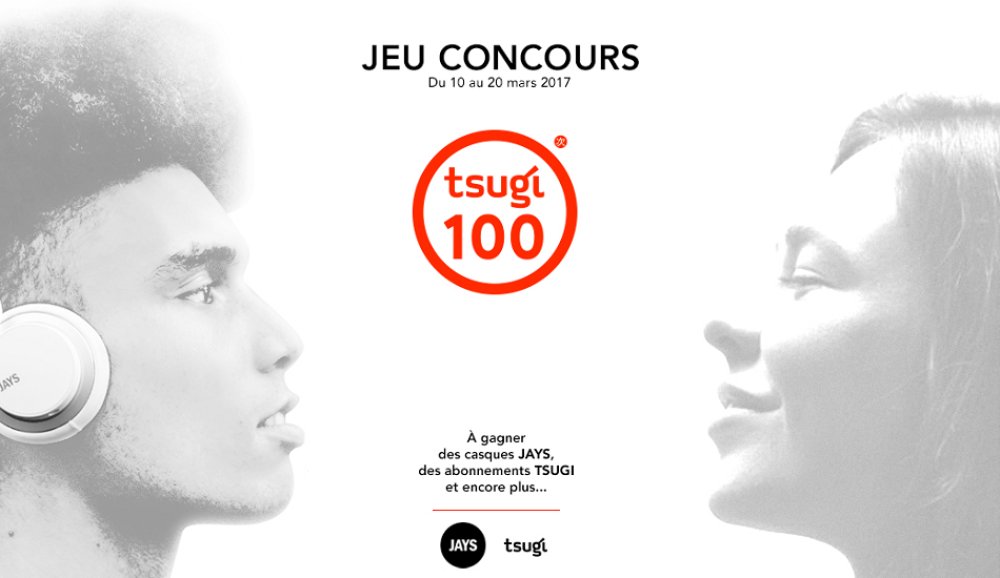 Illustration pour Concours&nbsp;: Tsugi fête ses dix ans avec JAYS, un casque et des intra-auriculaires à gagner !