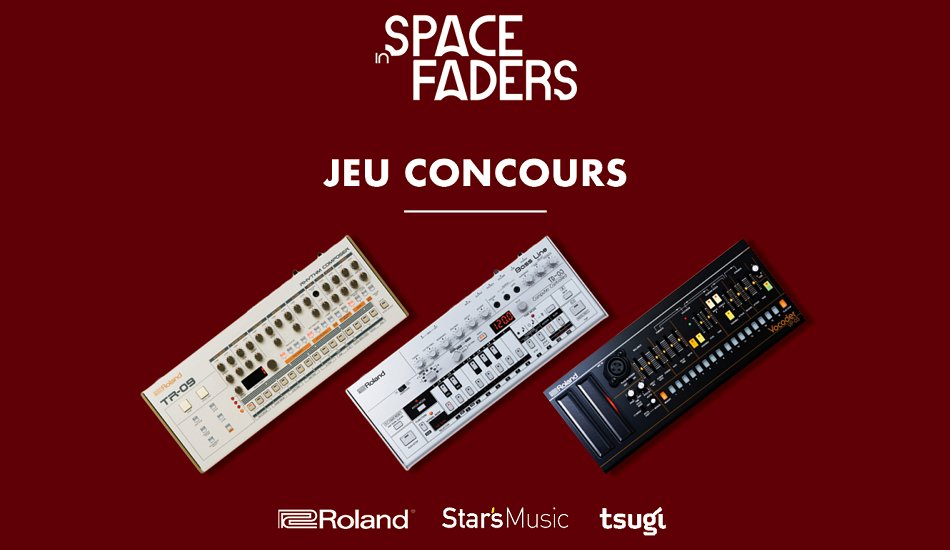 Illustration pour Concours&nbsp;: gagnez des Roland TR-09, TB-03 et VP-03 avec Star&rsquo;s Music, Tsugi et Space In Faders !