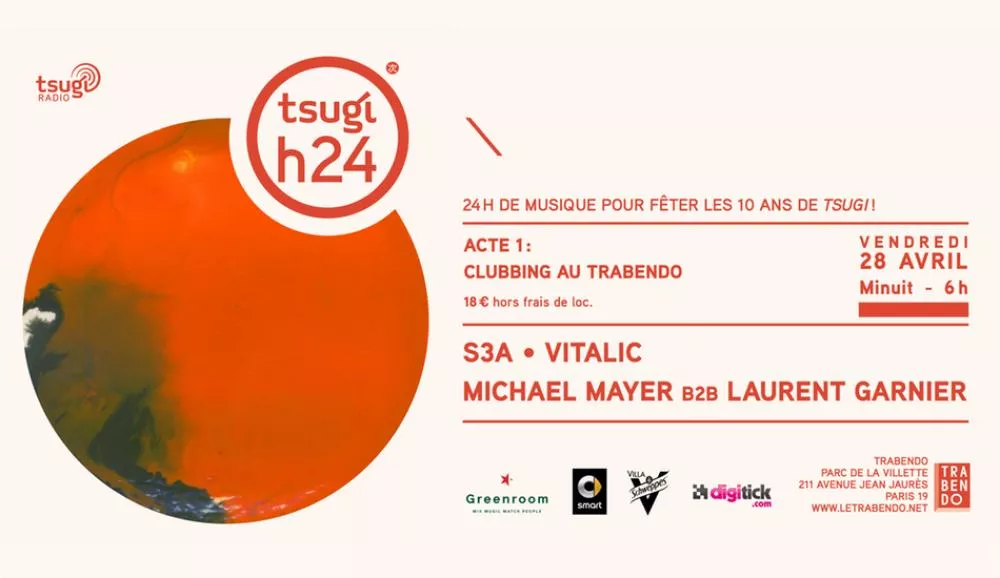 Illustration pour Tsugi H24&nbsp;: Tsugi célèbre ses dix ans avec 24 heures de fête au Parc de la Villette