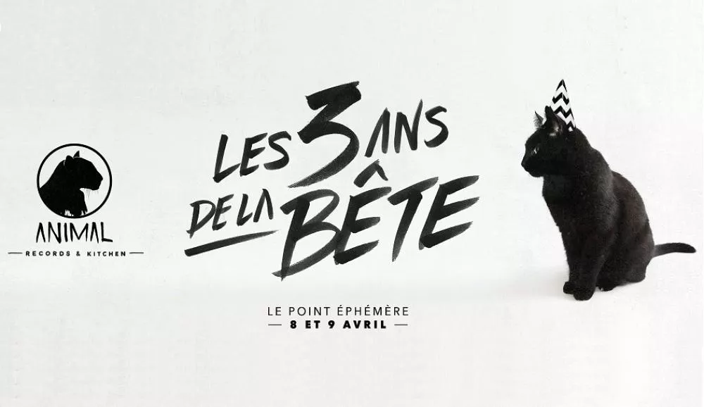 Illustration pour Musique et food&nbsp;: Animal Records fête ses trois ans ce week end au Point Éphémère !