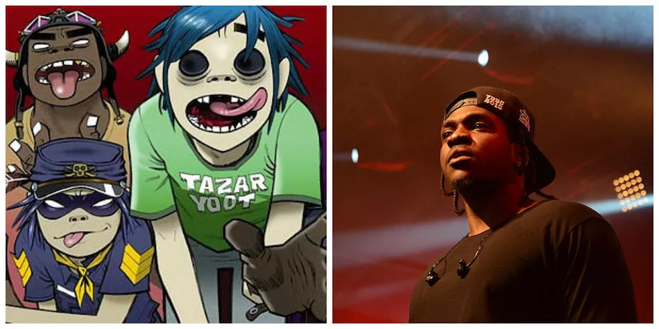 Illustration pour Gorillaz dévoile un nouveau titre avec Pusha T