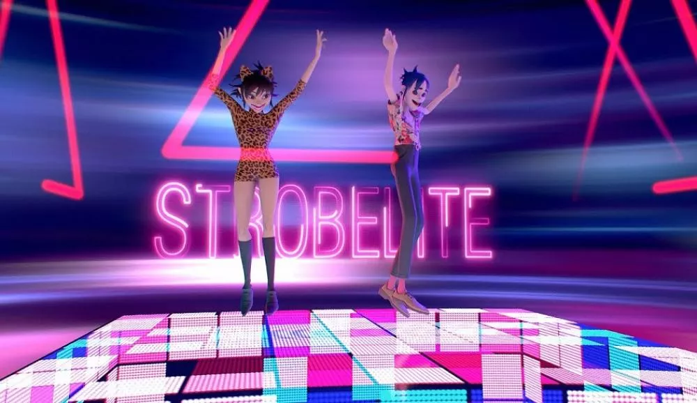Illustration pour Gorillaz offre un clip au housy « Strobelite »