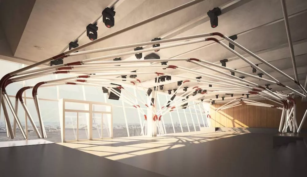 Illustration pour Terminal 7&nbsp;: un nouveau club débarque à Paris sur le rooftop panoramique du Parc des Expositions