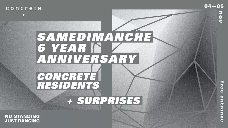 Illustration pour Concrete fête ses 6 ans ce week-end et c&rsquo;est gratuit !
