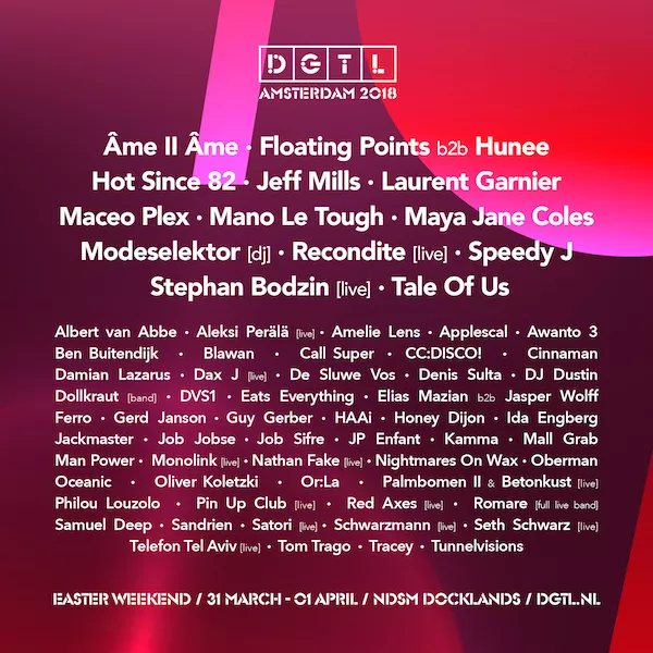 Illustration pour line-up-ams-2018-1000&#215;1000-post