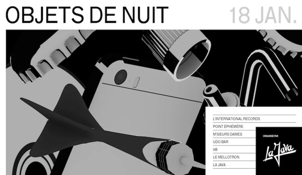 Illustration pour Belleville en fête pour « Objets de Nuit », la soirée ambulante du mois de janvier