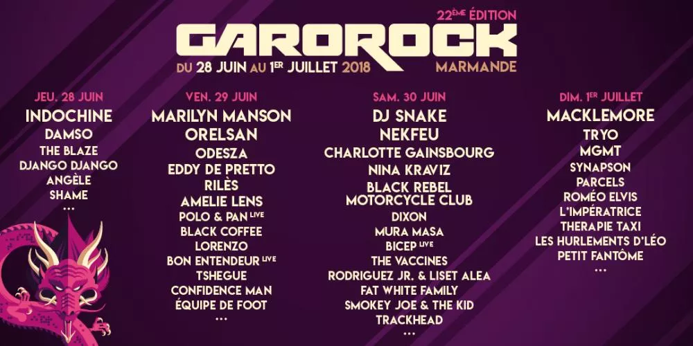 Illustration pour garorock2018_imageDeDiffusion
