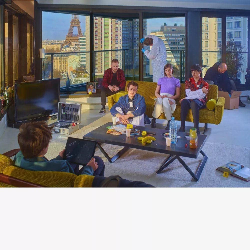 Illustration pour Grand blanc images au mur