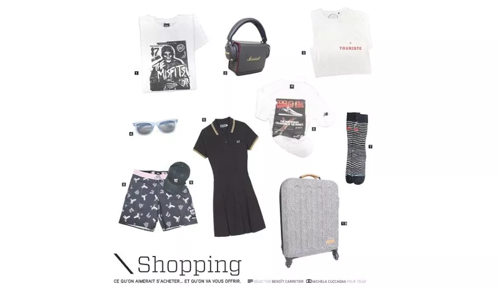 Illustration pour Concours shopping Tsugi 113&nbsp;: robe Fred Perry, casque Marshall et maillot de bain Billabong à gagner !