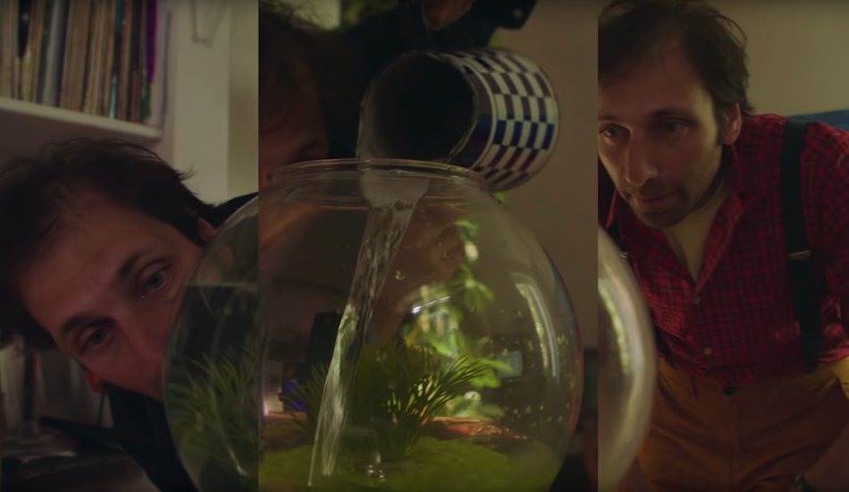 Illustration pour Poisson, amour et hologramme dans le clip « Maddy La Nuit » de Flavien Berger