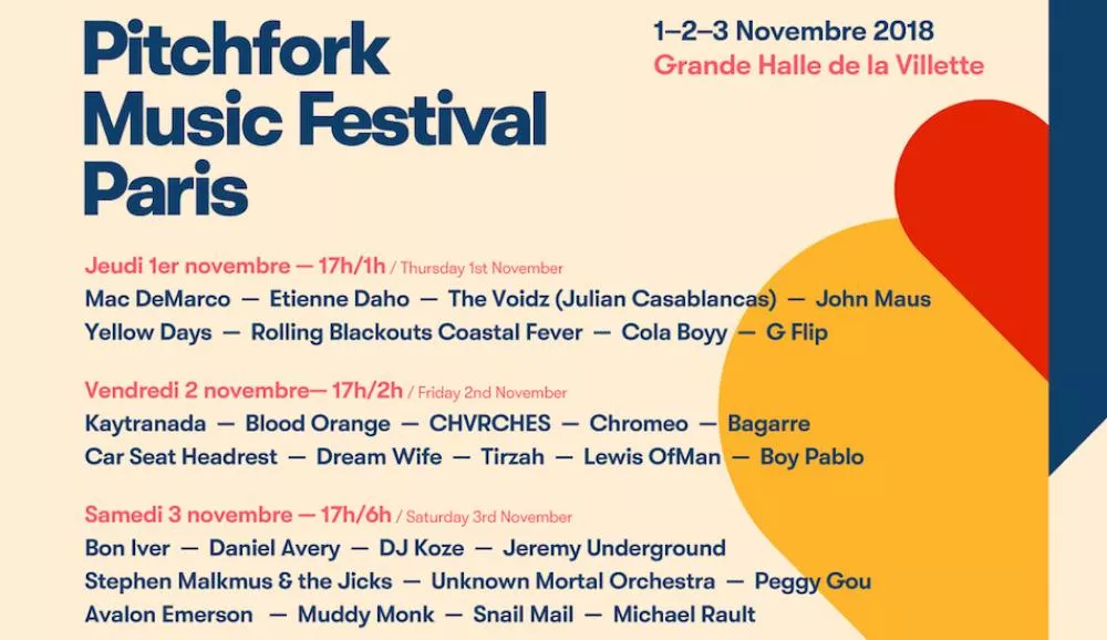 Illustration pour Daniel Avery, Kaytranada et Yellow Days complètent l&rsquo;affiche du Pitchfork Paris !