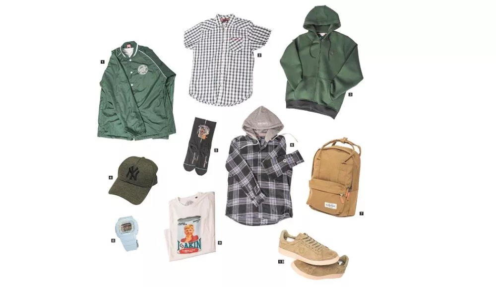 Illustration pour Concours shopping Tsugi 116&nbsp;: chaussettes Basquiat, sneakers Fred Perry et hoodies à gagner !