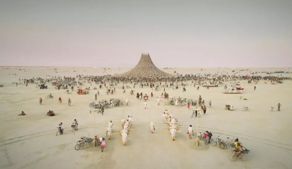Illustration pour L&rsquo;administration Trump veut construire un mur autour du Burning Man